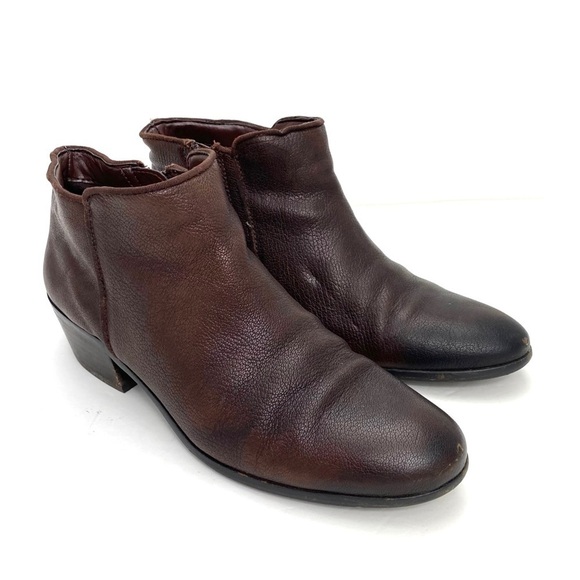 SAM Edelman Petty Ankle Chelsea Bootie in Dark Brown - Picture 4 of 10
